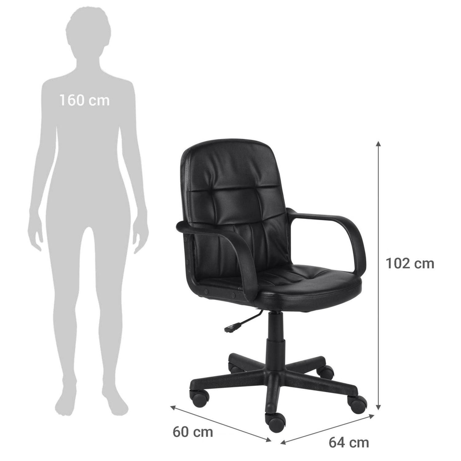 Silla Ejecutiva 102x64x60 cm Negro