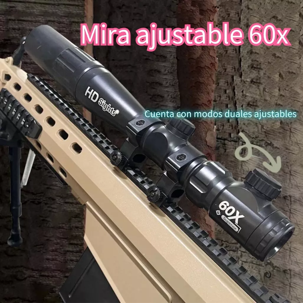 Pistola De Juguete Infantil De Bola De Hidrogel M82a1 110cm