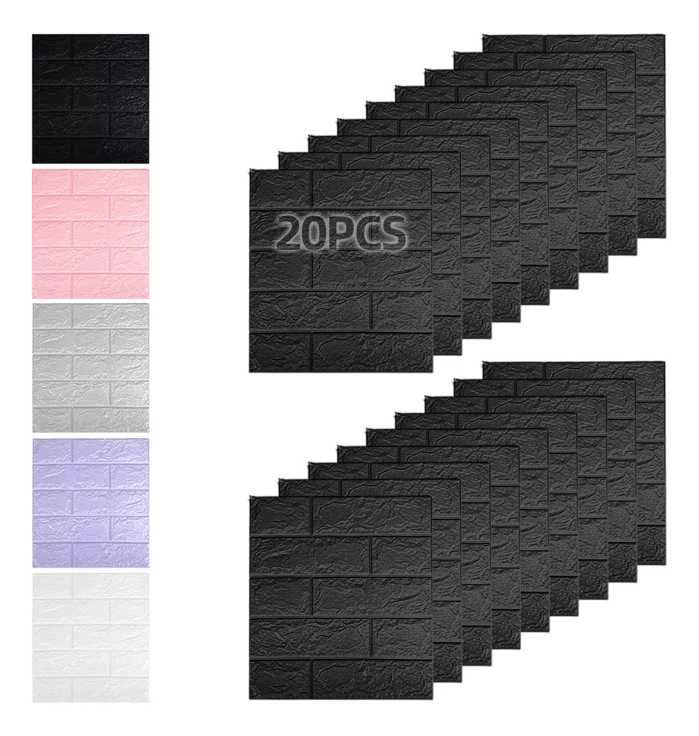 Pegatina Pared Autoadhesivas De Papel Tapiz 3d 38*35cm 20pcs