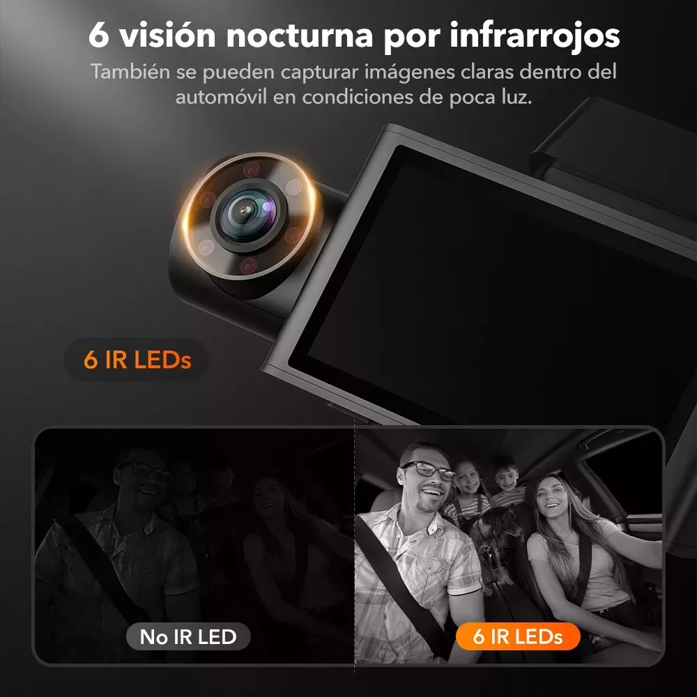4k Cámara Para Auto 3 Channel Dashcam Con Wifi Gps Free 32gb