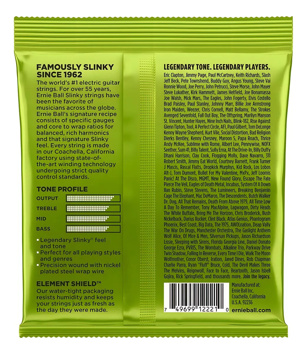 Ernie Ball 2221 Cuerdas Guitarra Eléctrica 10-46 Regular