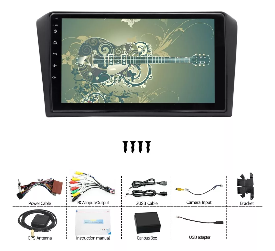 Estéreo 2+32gb Carplay Para Mazda 3 2004-2009 Gps Cámara