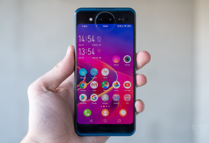 5G celular com tela dupla-face