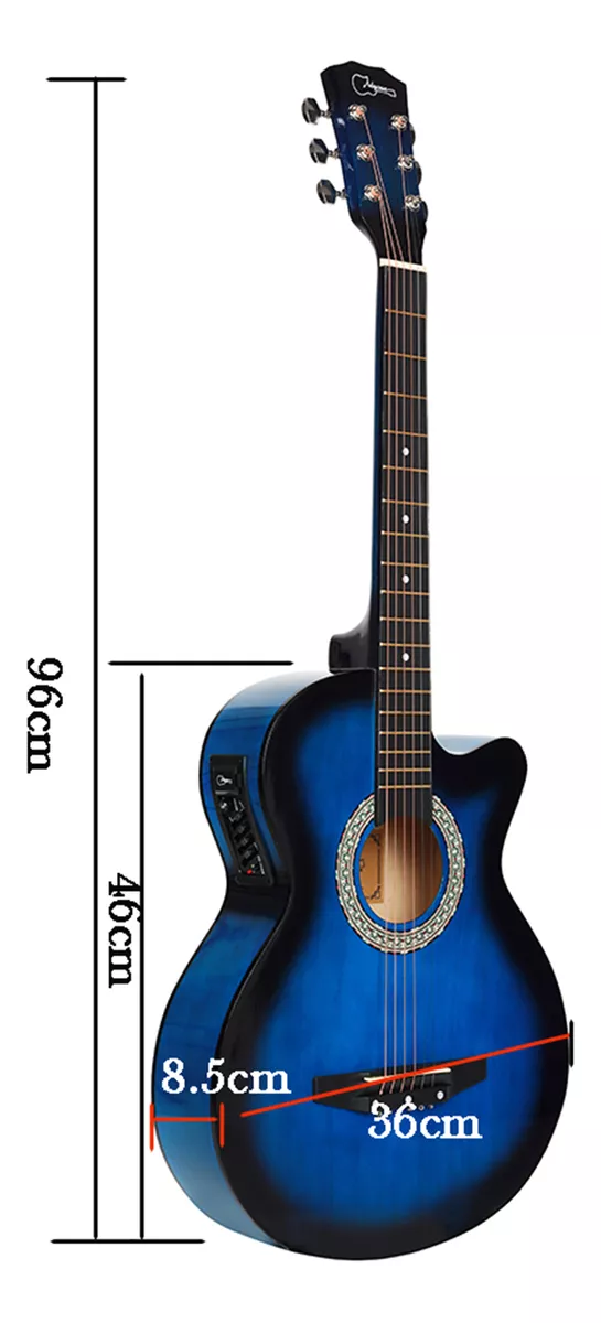 38 Inch Guitarra Electroacustica Bajoloche Diapason Baratas
