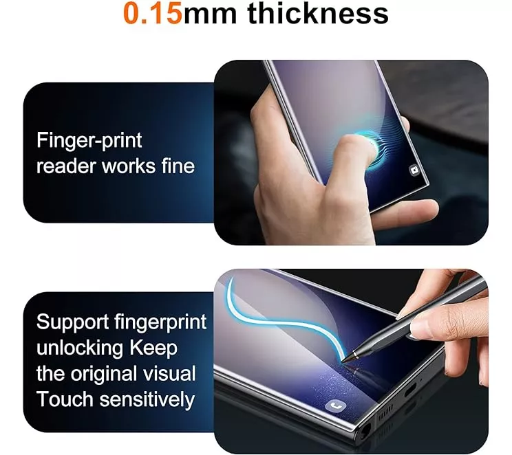 2 Pcs Mica Hydrogel Para Samsung Galaxy S23 Ultra S22 Ultra