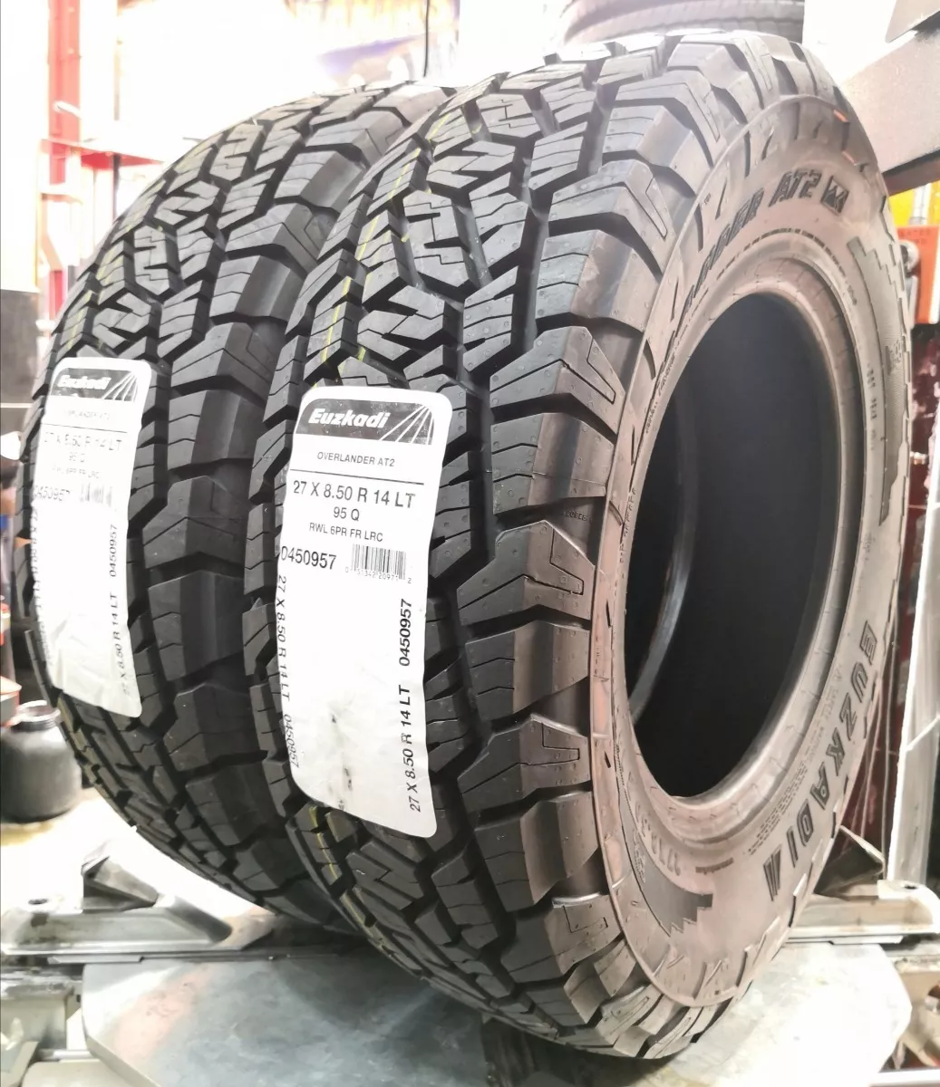Paquete De 2 Llantas 27x8.50 R14 Euzkadi Overlander At2 95q
