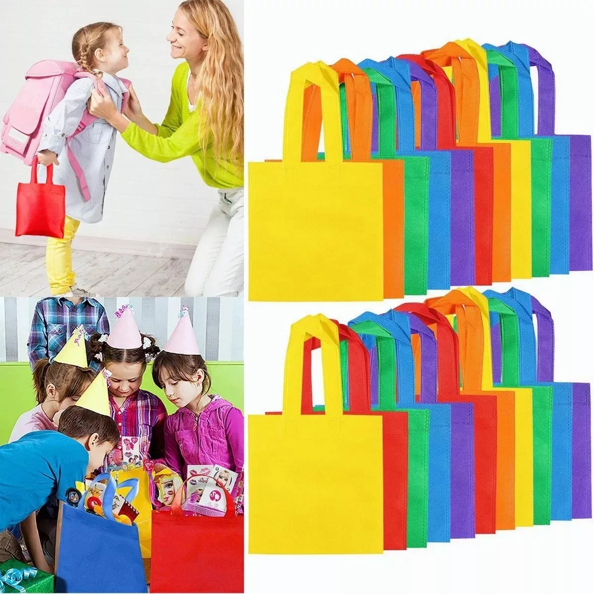 30 Mini Bolsas Ecológicas Para Dulce Bolsas Tejidas 20x20cm
