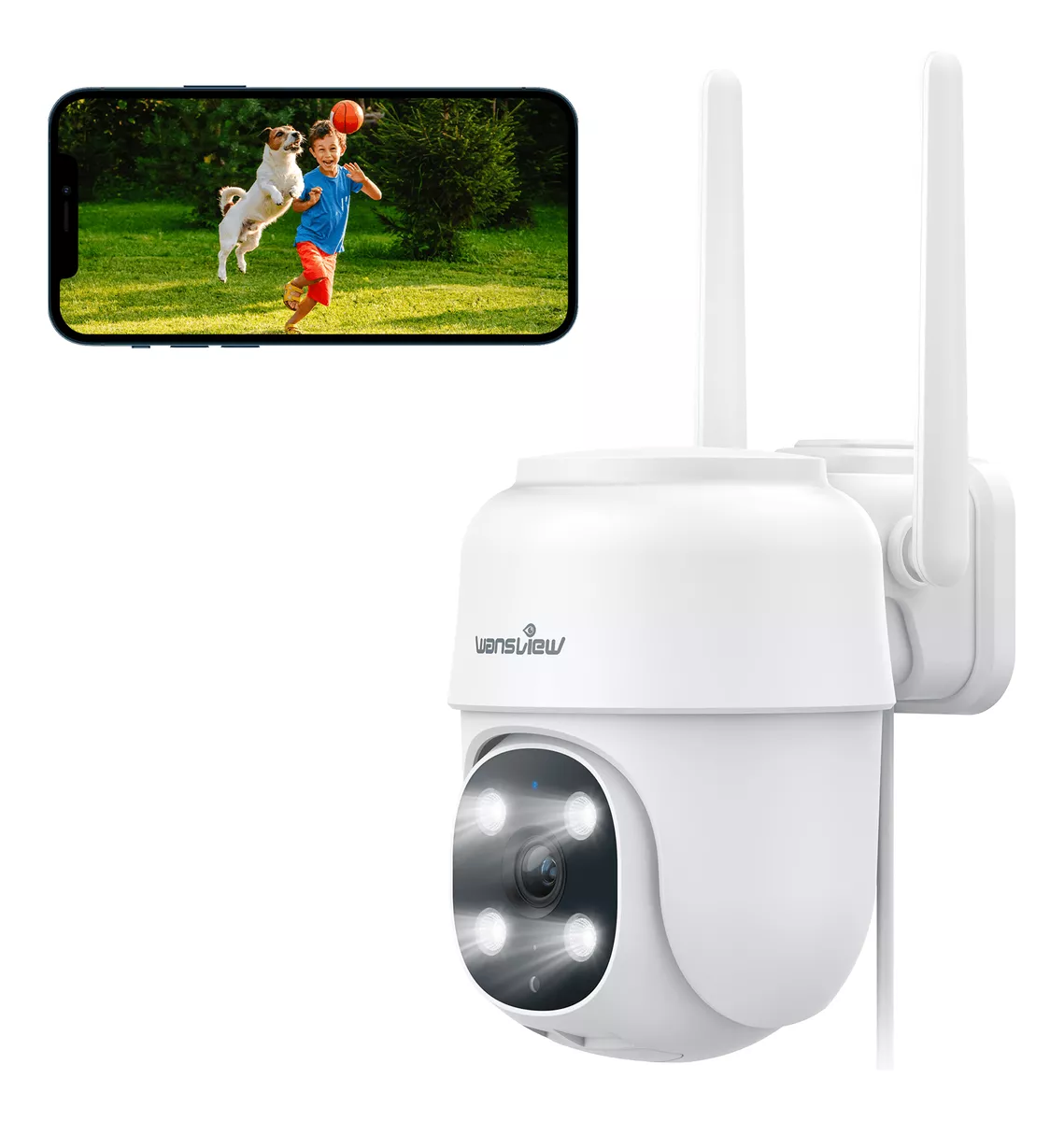 2k C&aacute;mara De Seguridad Wifi 2.4g Inalambrico Ptz Movimiento