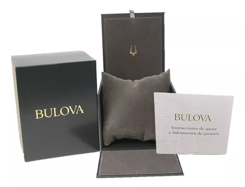 Reloj Bulova 96d157 Caballero Azul Tiffany Con 3 Diamantes