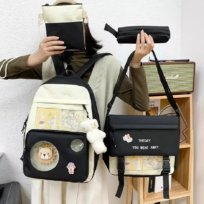 Mochilas Escolares Niño Para Niñas Set De 4 Piezas.