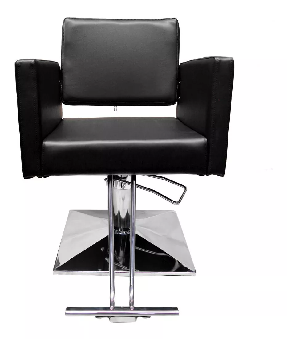 Silla Estetica Sillon Cuadrado Hidraulico Ajustable Barbero