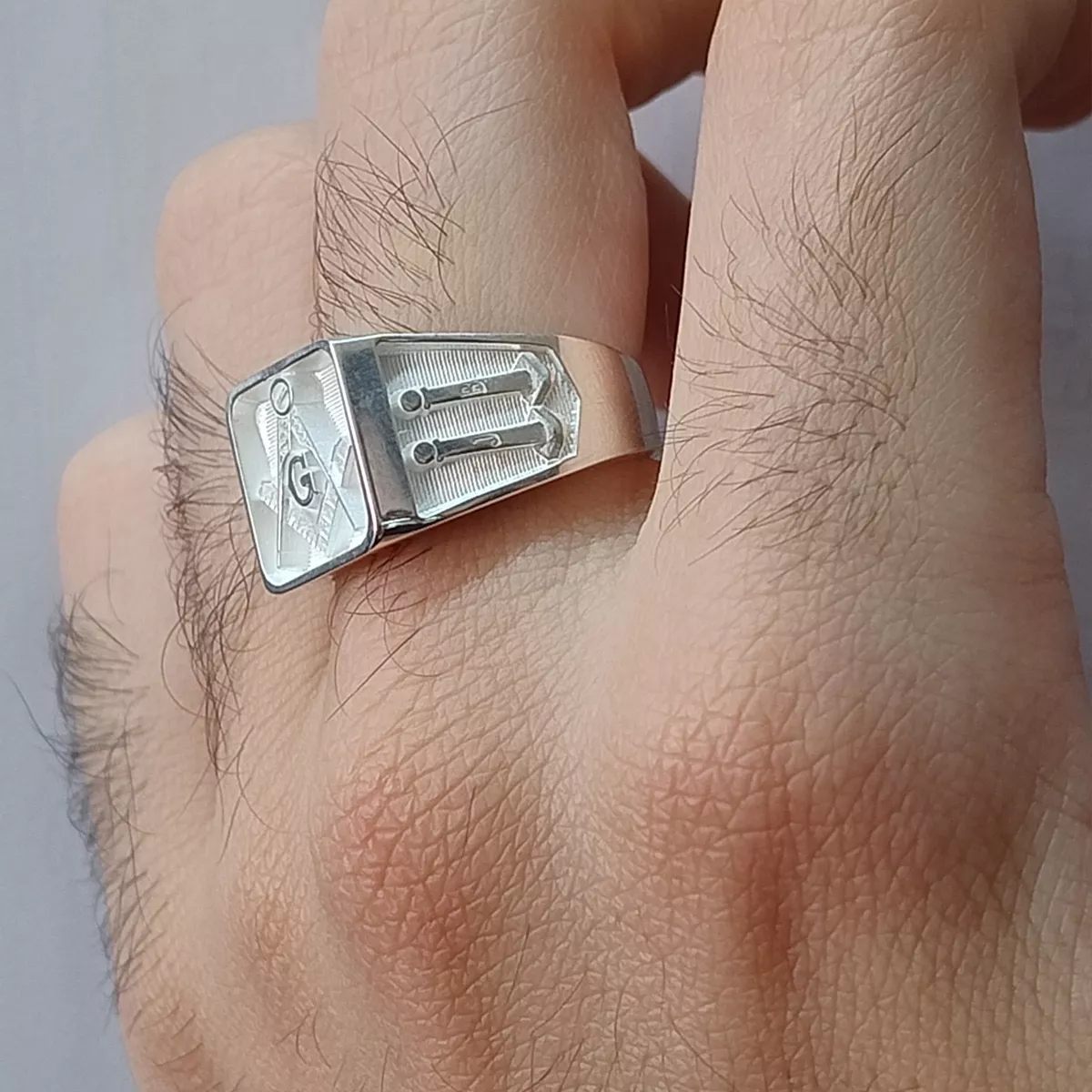 Anillo De Los Masones En Plata Ley.925