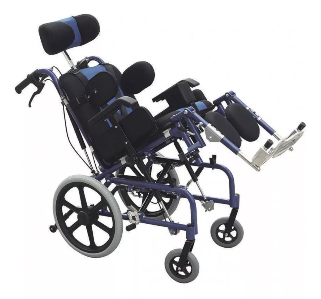 Silla De Ruedas Mobicare Pca Aluminio Llanta Semi-autom&aacute;tica color Negro