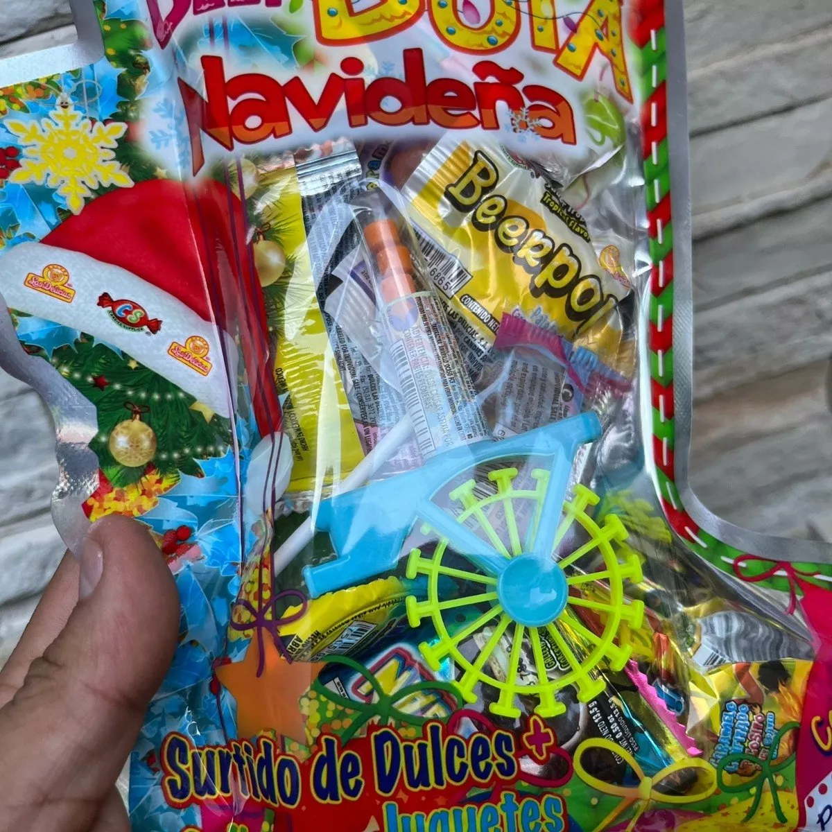 Bota Navideña Dulces Delicias Caja Con 40 Piezas
