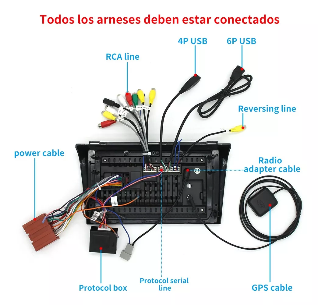 Estéreo 2+32gb Carplay Para Mazda 3 2004-2009 Gps Cámara