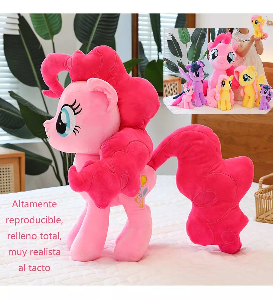 Peluche Para My Little Pony Pinkie Pie Muñeca Niñas 50cm