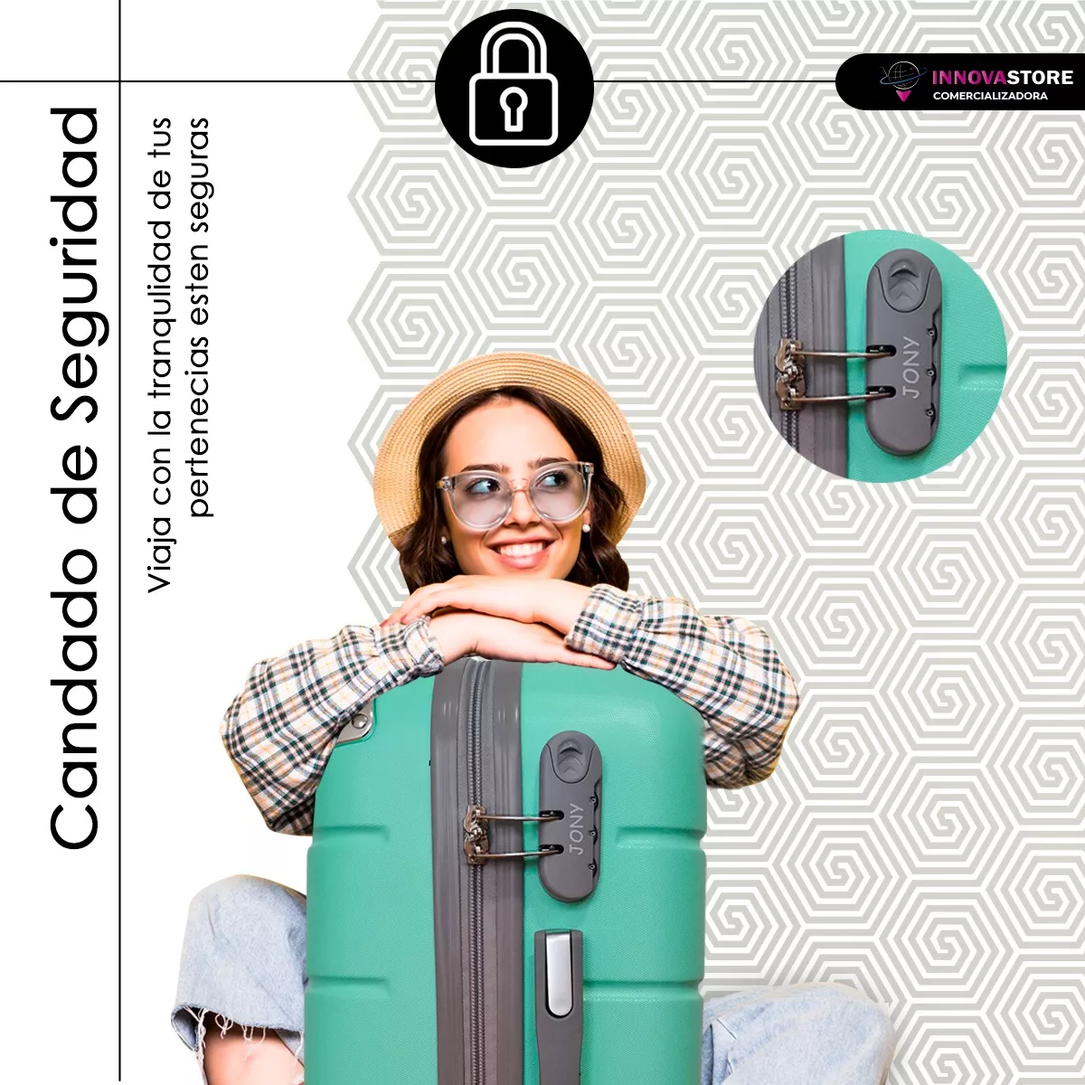 kit Viaje Maletas Avión 2pz 10kilos Ruedas 360 Set 20+20 Pul