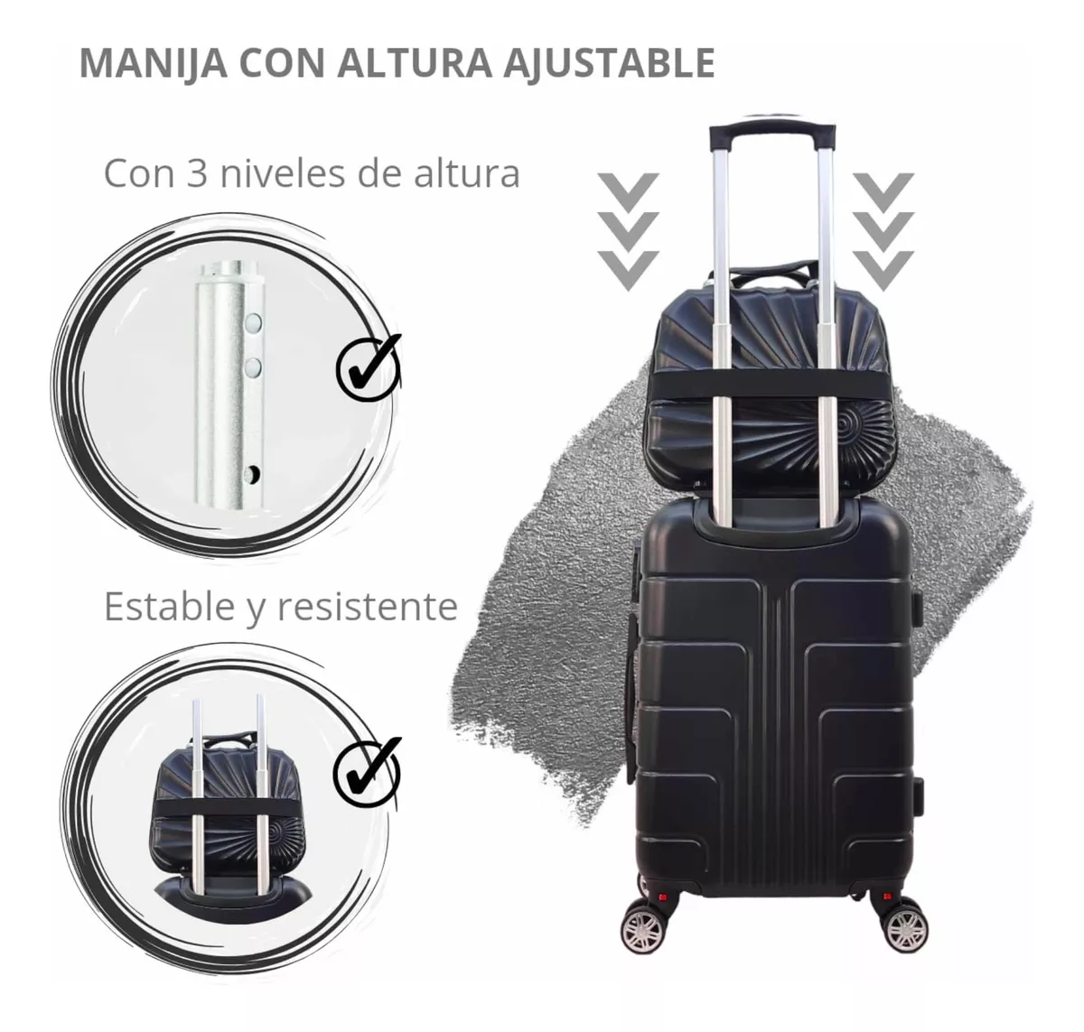 Maleta 10 Kg 20 Pulgadas + Neceser Sin Documentar Ligera Res