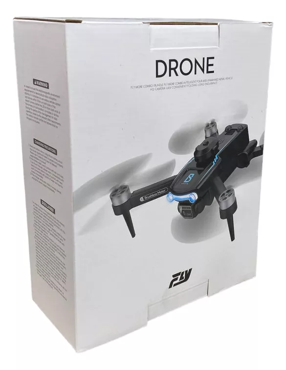 Mini Dron 4K con Doble Cámara HD Profesional Plegable Wifi Tres Baterías Sin Escobillas 2.4Ghz Negro