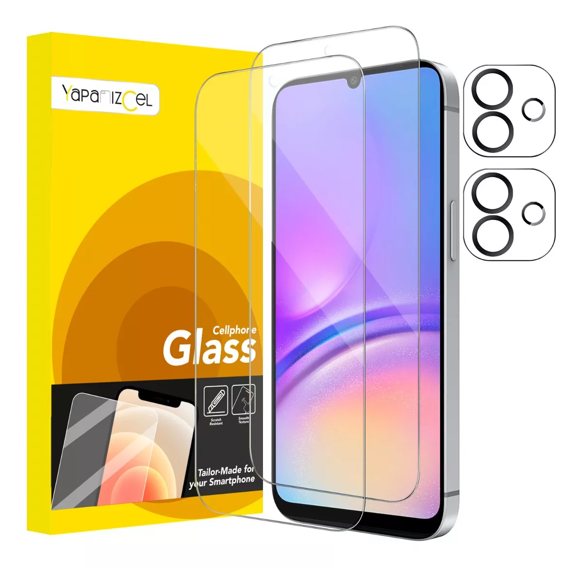paquete 2 Unidades Mica Cristal Templado + 2 Micas Para C&aacute;mara