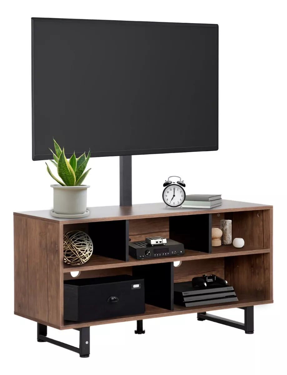Mueble Modular Tv De 32 A 65 Pulgadas Centro Entretenimiento color Caf&eacute;