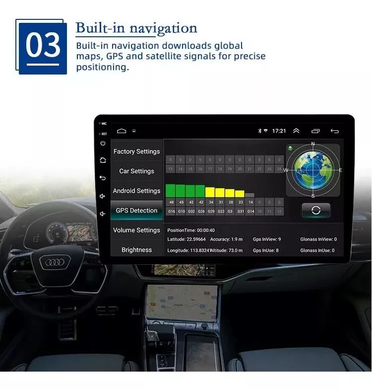 Estéreo De Coche Android De 10 Pulgadas Wif Gps Con Camara