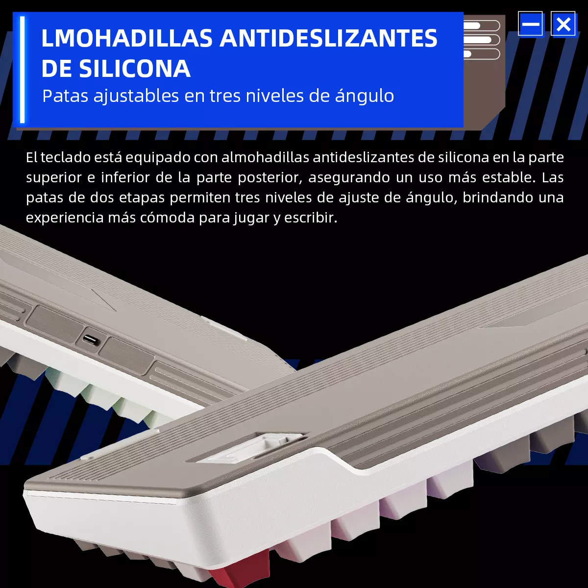 Teclado Mecánico Español Thunderobot K98 Gasket Rgb Hot Swap 3/5 Pins Ergonómico 98% Layout Teclado Alfanumerico 100% Anti-Ghosting Outemu Brown Switch Teclado Para PC USB Teclado Mecánico Gamer