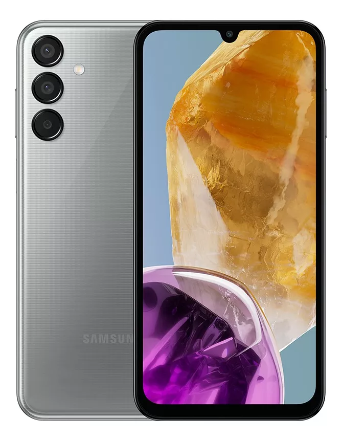 Teléfono celular Samsung Galaxy M15 5g, 6000 mAh, cámara triple de hasta 50 MP, 128 GB, azul claro