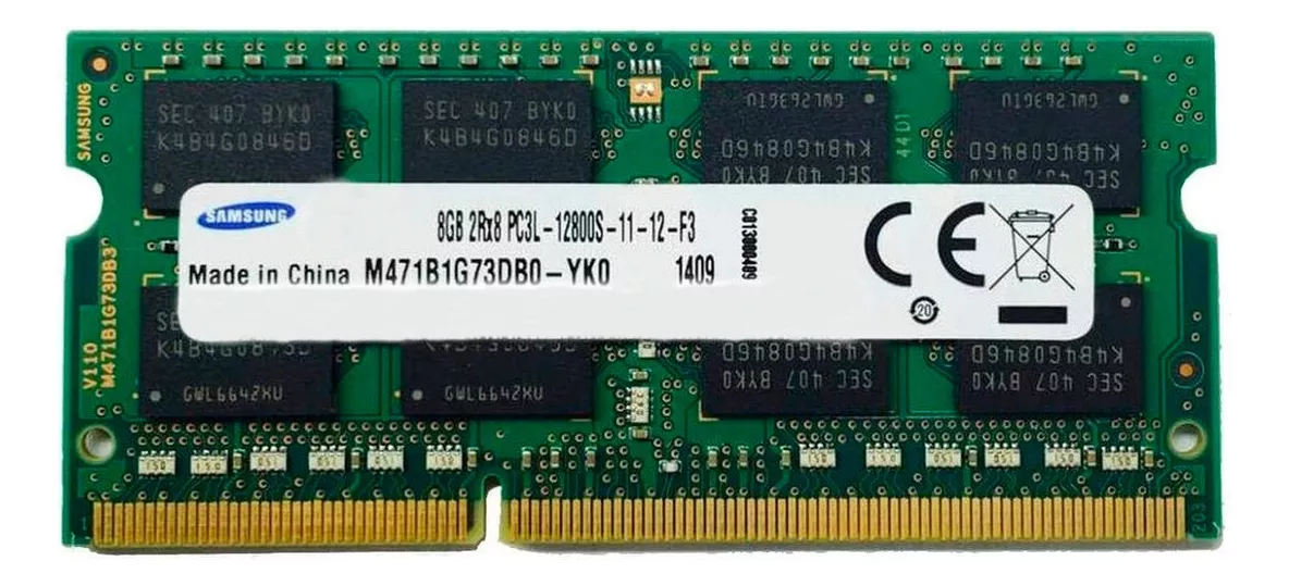 Memoria RAM Portatil color verde 8GB 1 Samsung M471B1G73EB0-YK0