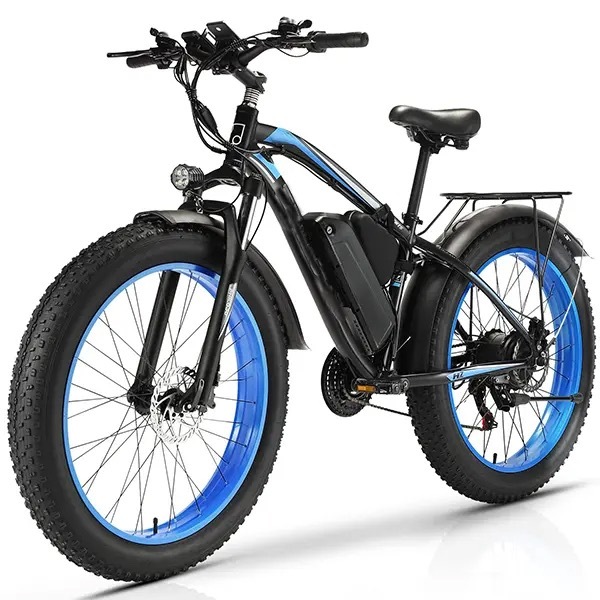 ✨Bicicleta eléctrica de neumáticos anchos con batería extraíble de 1000W 48V/17.5Ah 31MPH✨