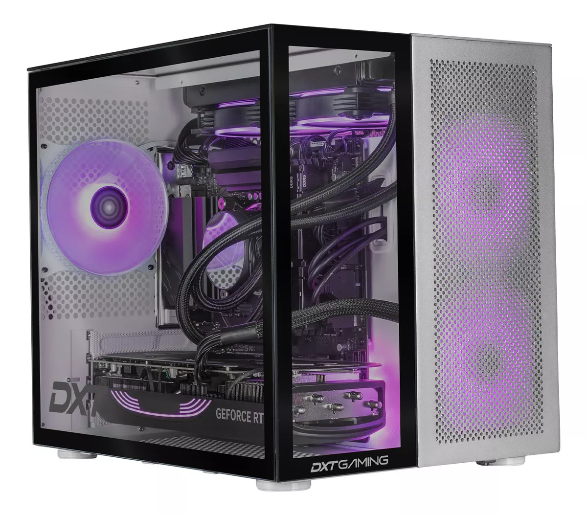 Pc Gamer DXT Gaming Geforce Rtx 4080 Super Intel Core I9 14900kf 64gb Ddr5 Ssd 2tb Sistema Liquido Wifi Titan T7 Silver
