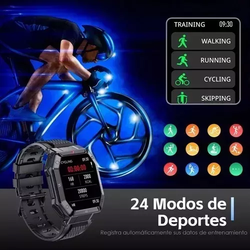Reloj Inteligente 1.85 Ips 5atm Militar Impermeable P/hombre