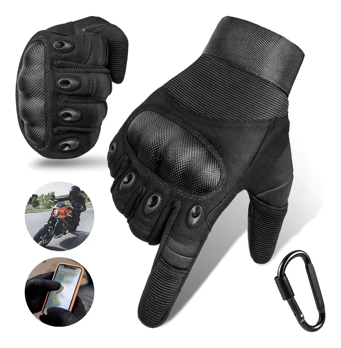 Guantes Proteccion De Dedo Pantalla T&aacute;ctil Para Moto Malla Para Moto Guantes Para Moto Protecciones Motociclista Accesorios Para Motociclista Guantes Negros Talla M Jeeyee