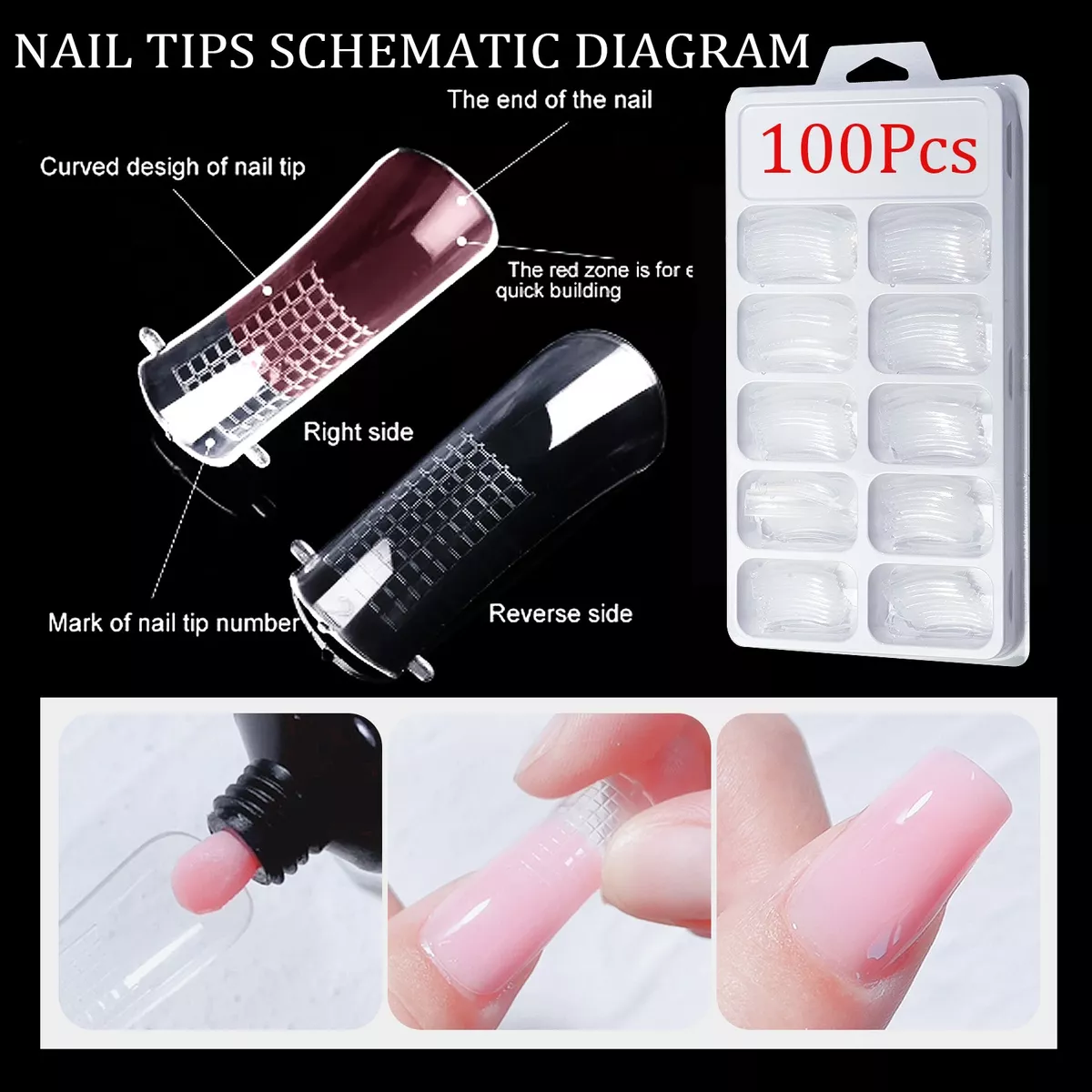 kit Para De Uñas Polygel Completo Acrilicas Beaucat 38 Pcs