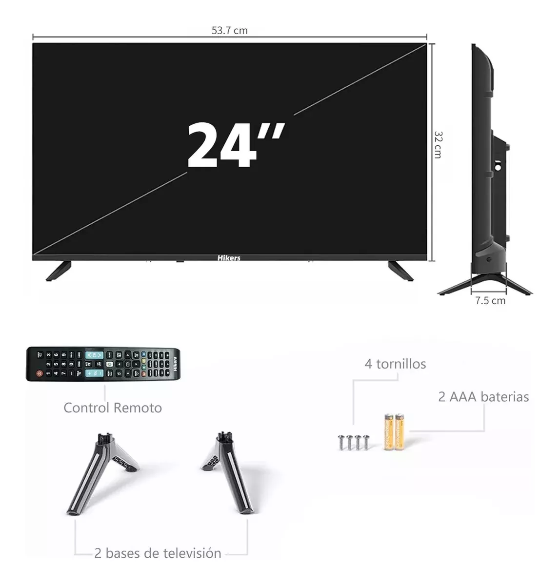 Smart Tv Screen 24 Inch Hikers Android Tv Led Hd