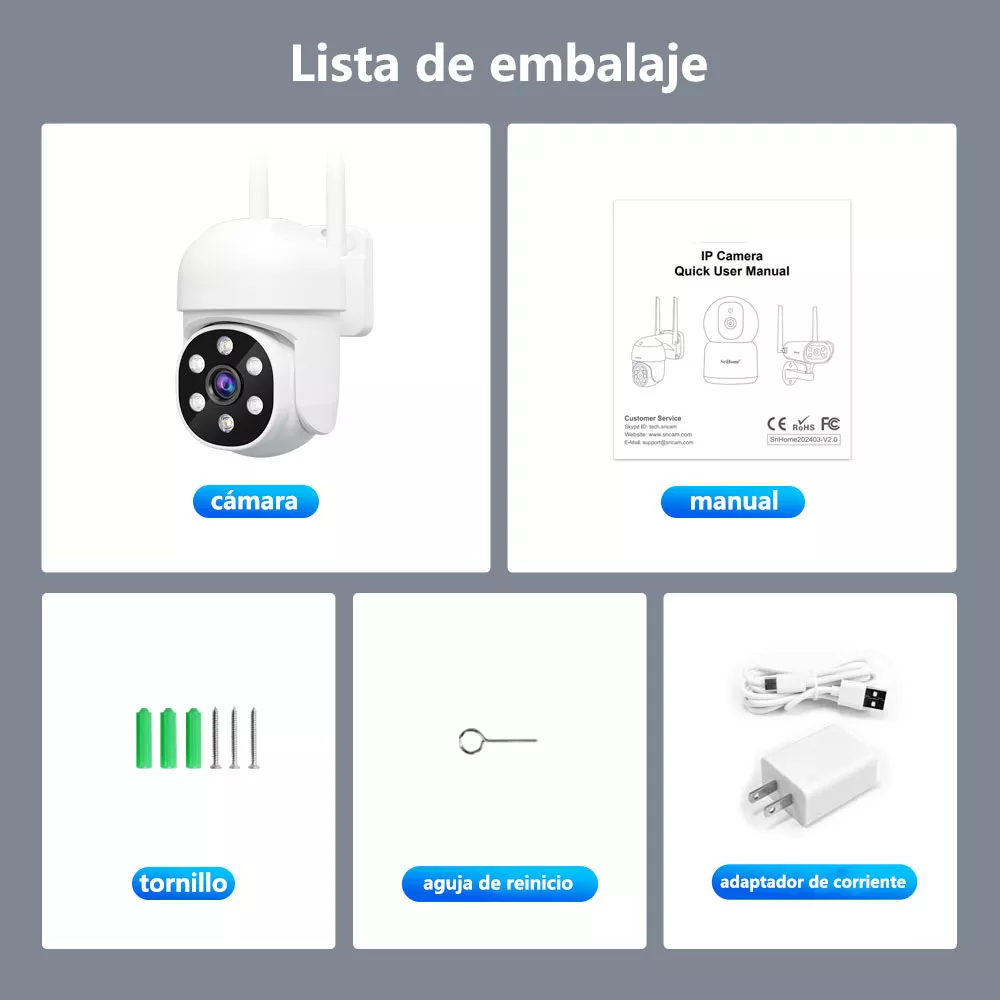 Cámara De Seguridad Infrarrojos Hd 1080p Visión Nocturna
