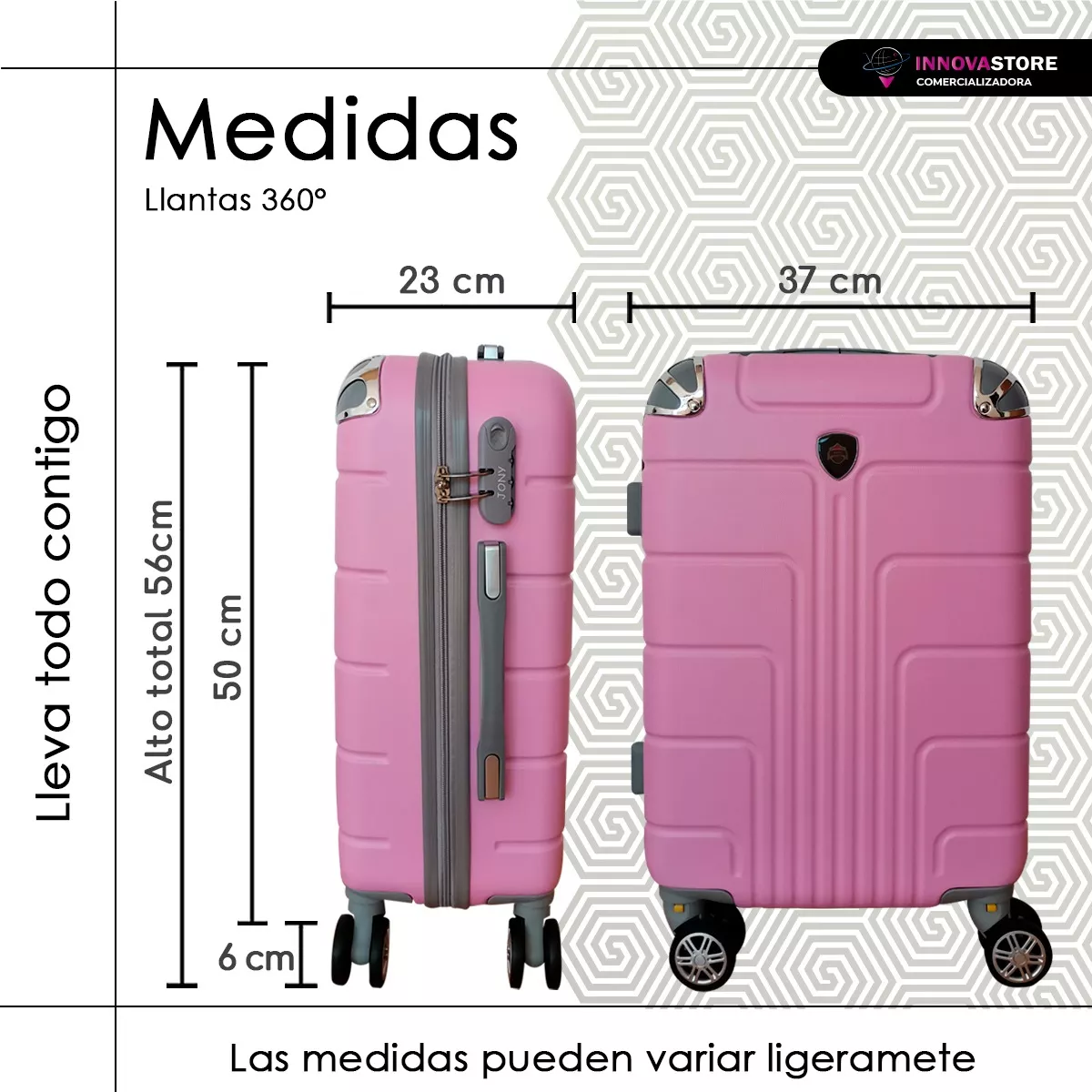 kit Viaje Maletas Avión 2pz 10kilos Ruedas 360 Set 20+20 Pul