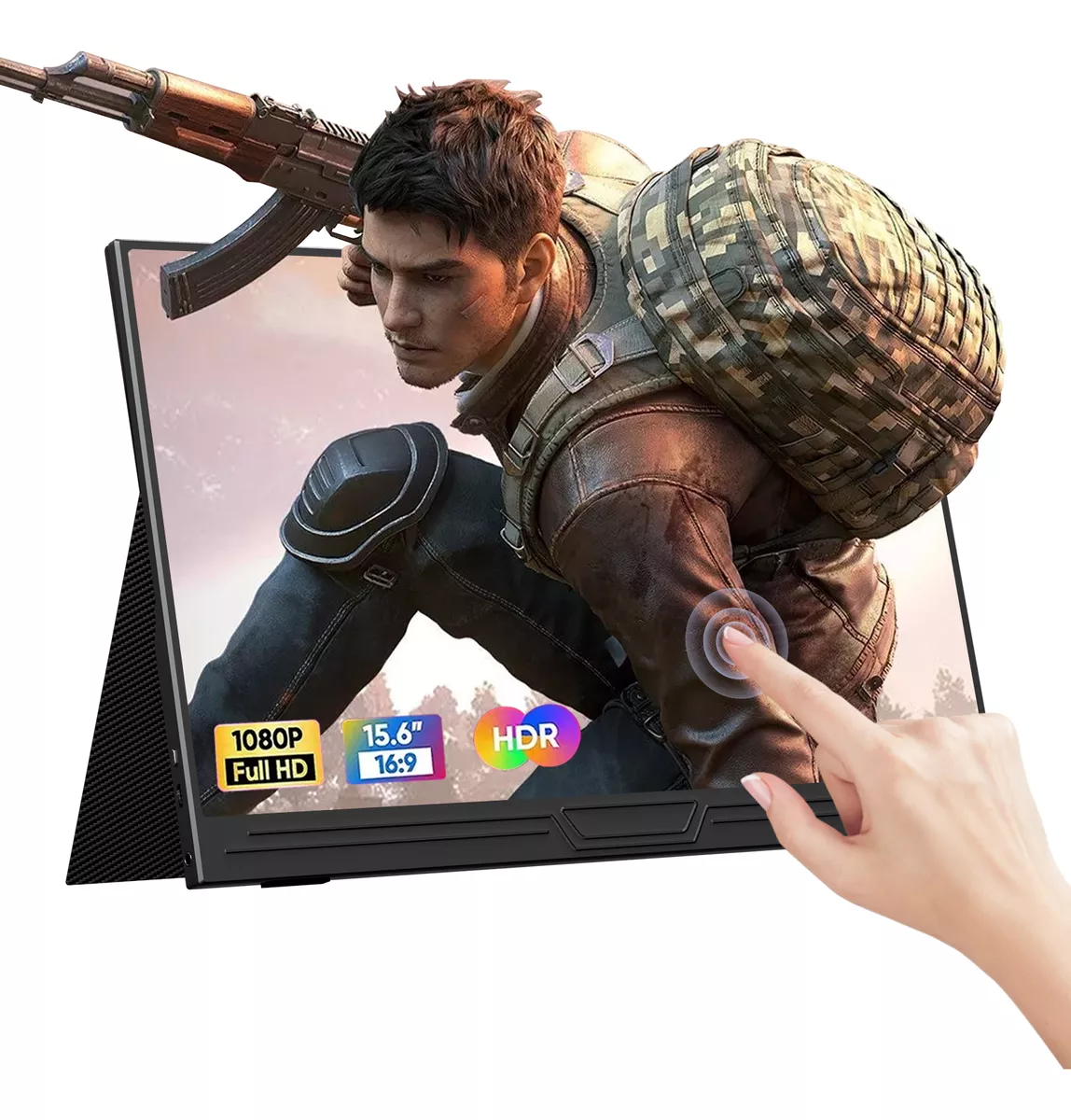 Monitor Port&aacute;til 15.6''1080p Hdr Pantallas Lcd T&aacute;ctil Gamer