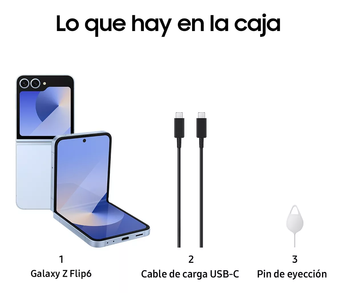 Celular Samsung Galaxy Z Flip 6 Azul Claro 8gb Ram 256gb, Ai, Nacional Con Garantía