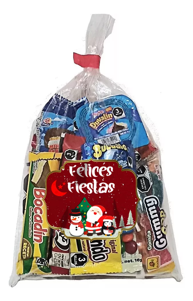 Dulces Paquete Con 50 Bolos, Aguinaldos, Bota, 18 Dulces C/u