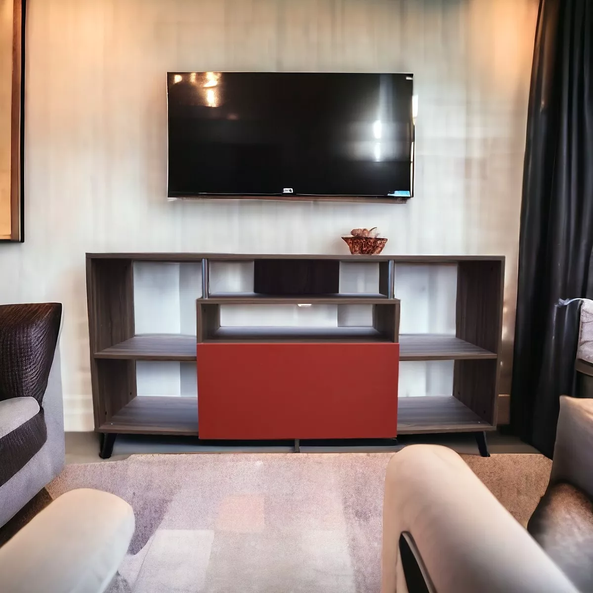 Centro De Entretenimiento Ibiza, Mueble Tv, 80 Alto, Hogare