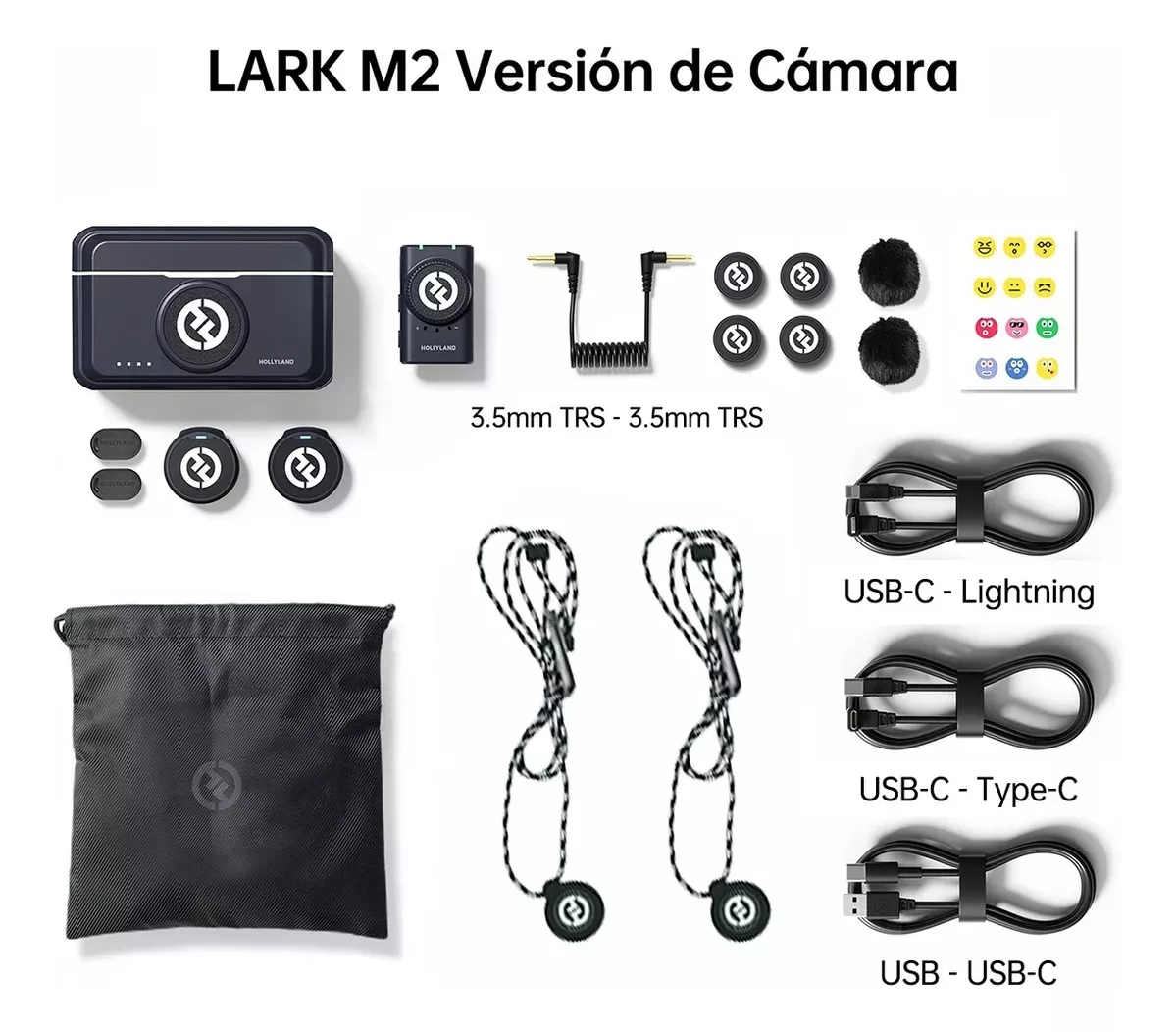 Micrófono Inalámbrico Hollyland Lark M2 Para Cámara Y Móvil
