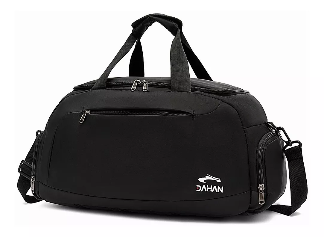 Dahan Mochila Deportiva Maleta Gym Viaje Mochila Moda color Negro