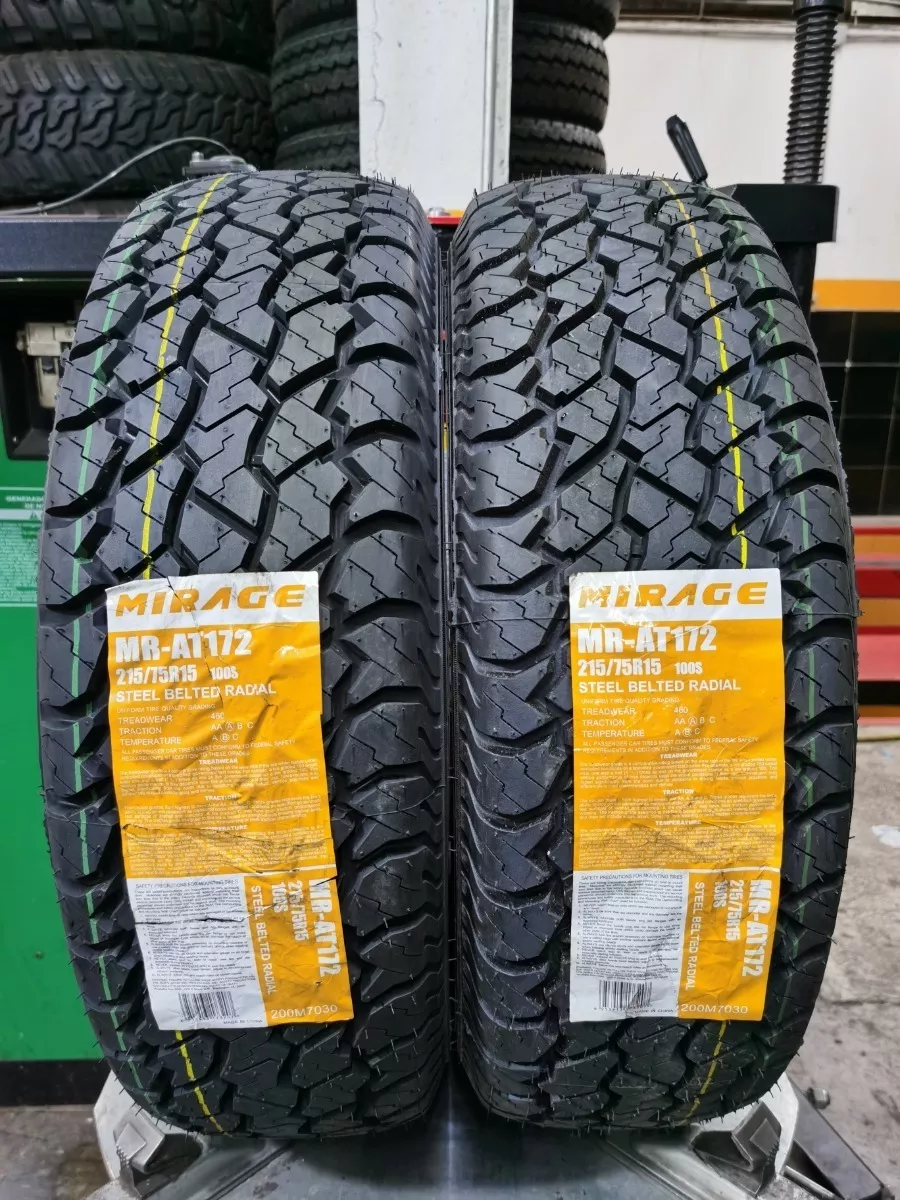 Paquete 2 Llantas 215/75 R15 Mirage Mr-at172 100s