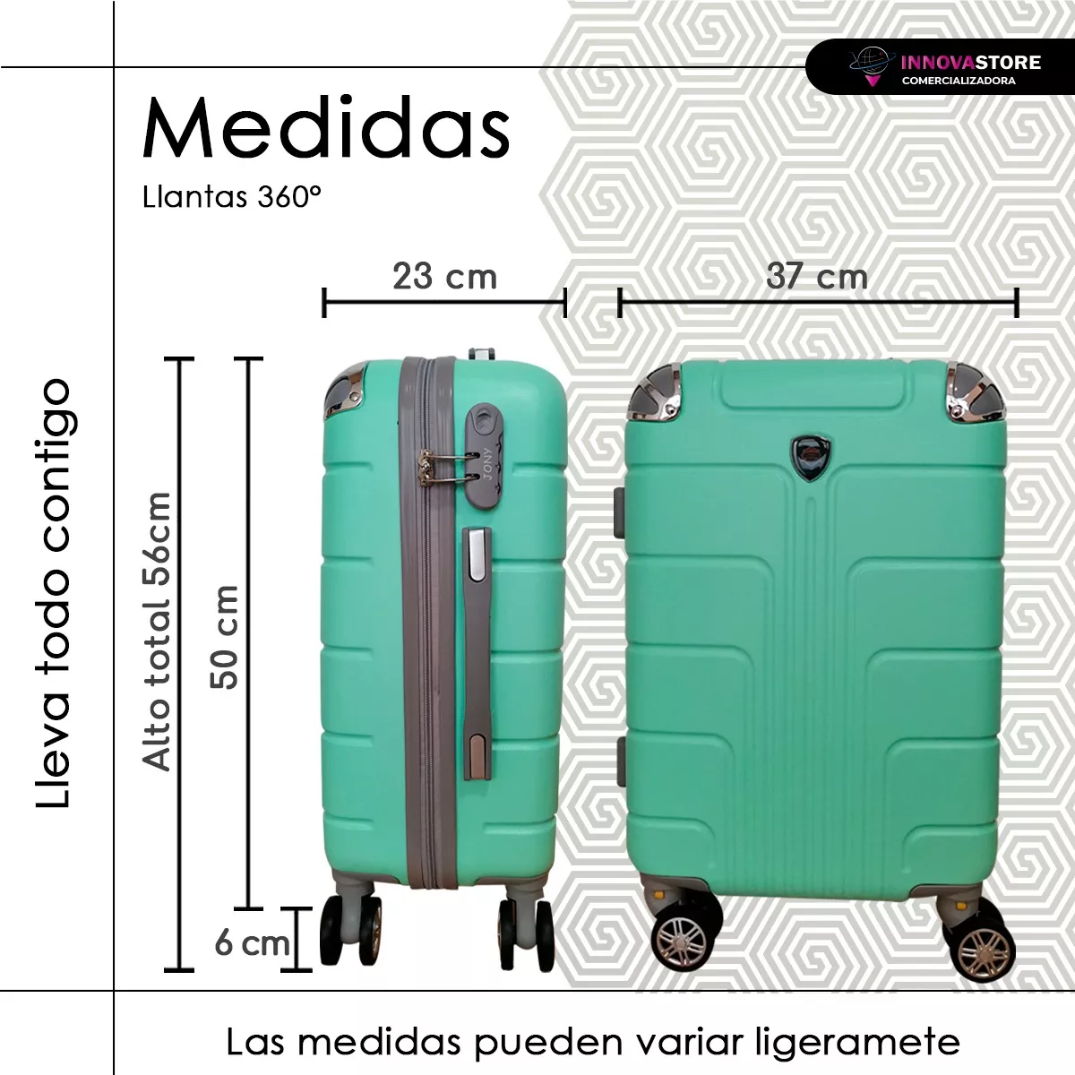kit Viaje Maletas Avión 2pz 10kilos Ruedas 360 Set 20+20 Pul