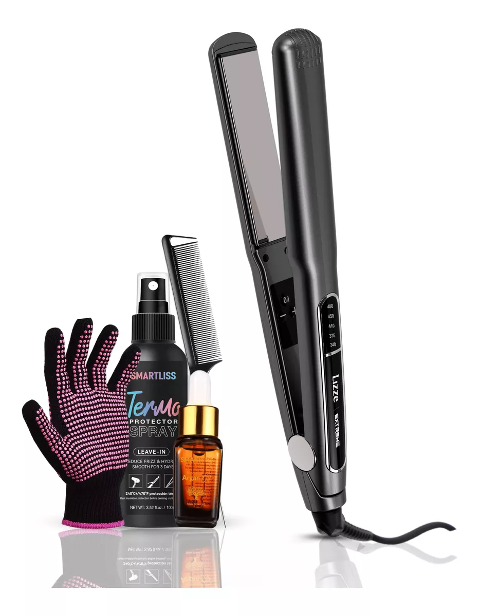 Plancha Lizze Extreme Profesional kit 5en1 1 Año Garantía