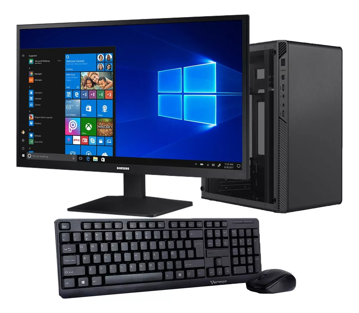 Pc De Escritorio Intel Celeron 16gb Ram Ddr4 1tb M.2 Lcd 19