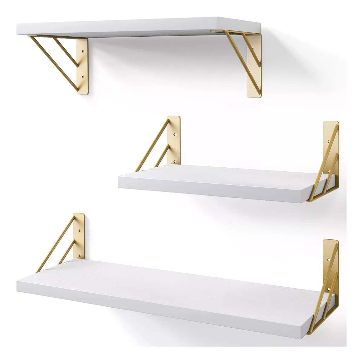 3 Repisas Flotantes Madera Minimalista Muebles Decorar