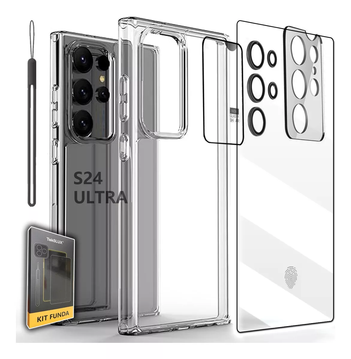 kit Funda Transparente Para Serie Samsung Galaxy S +micas Hd
