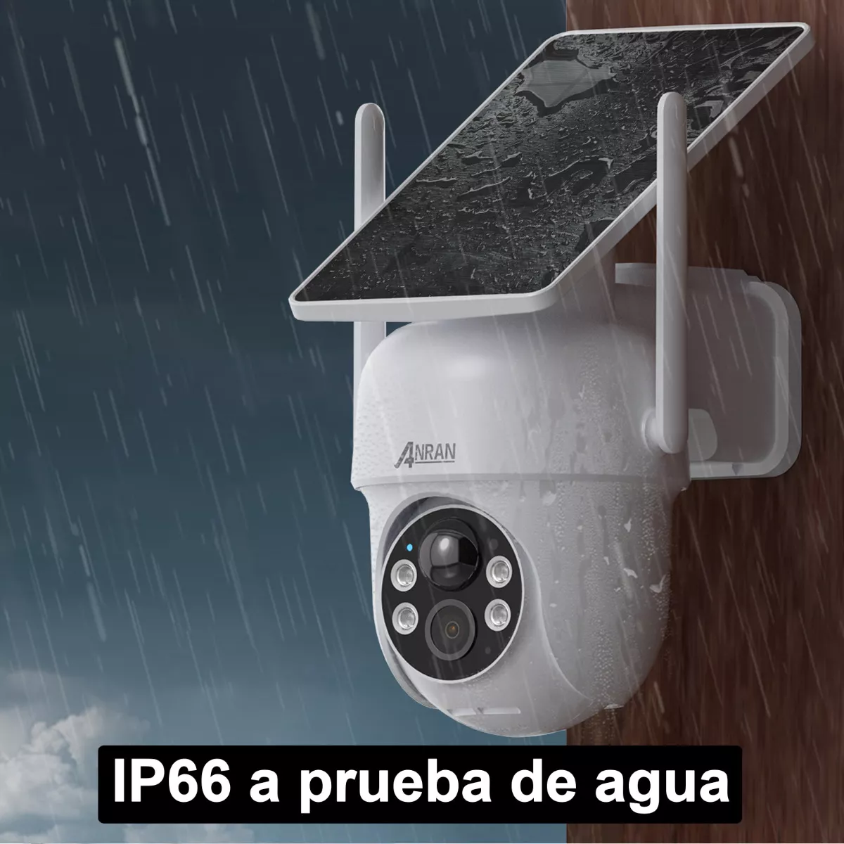 Anran Solar Cámara De Seguridad 5megapixeles Wifi 2.4g App